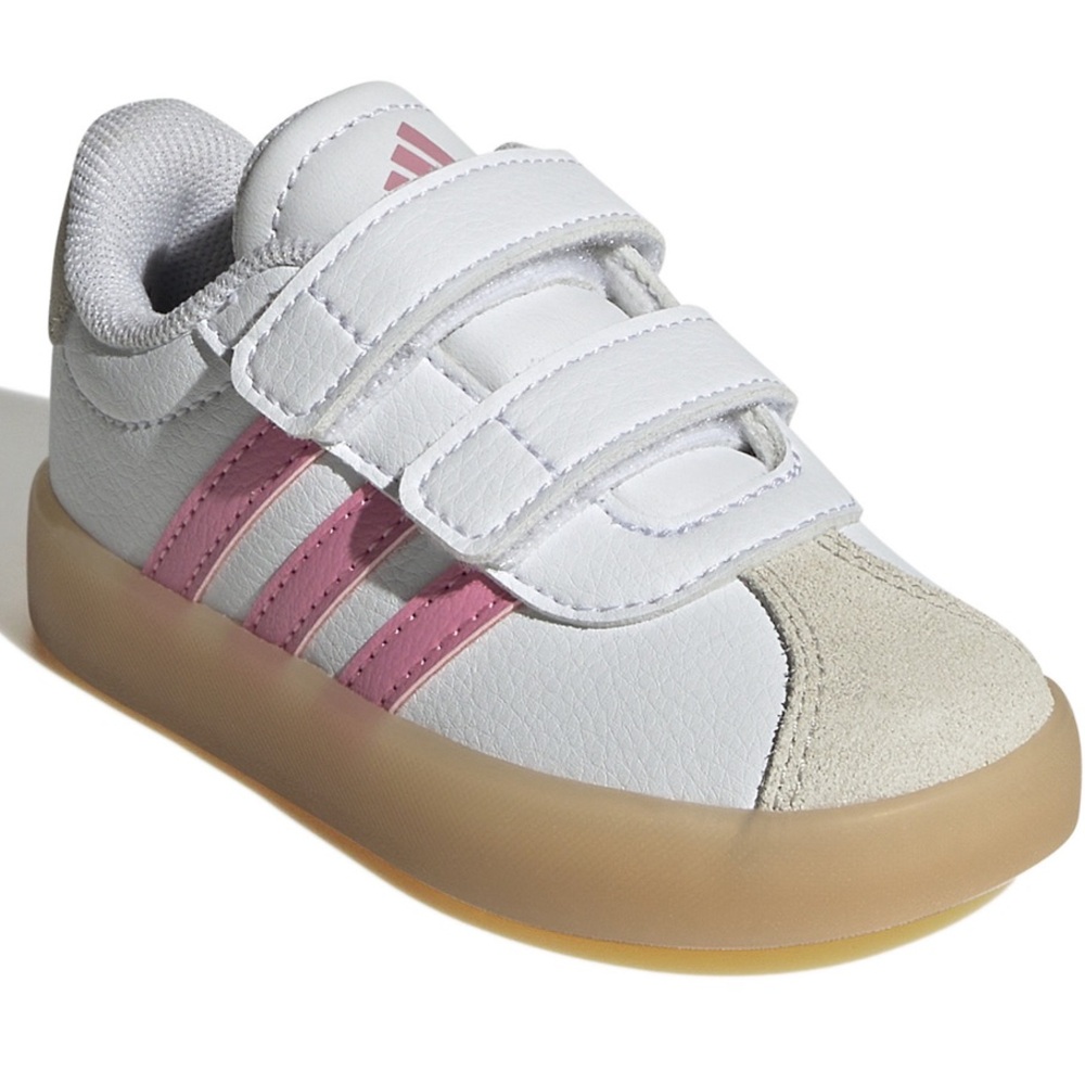 Adidas VL Court 3.0 Toddler White Sneakers - Size 5K